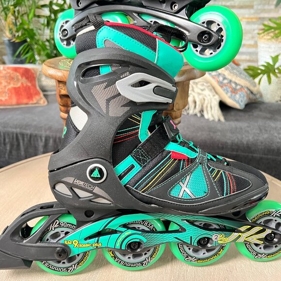 K2 Inline Skates V02 90 Pro W Womens size 9 Teal - Picture 8 of 11